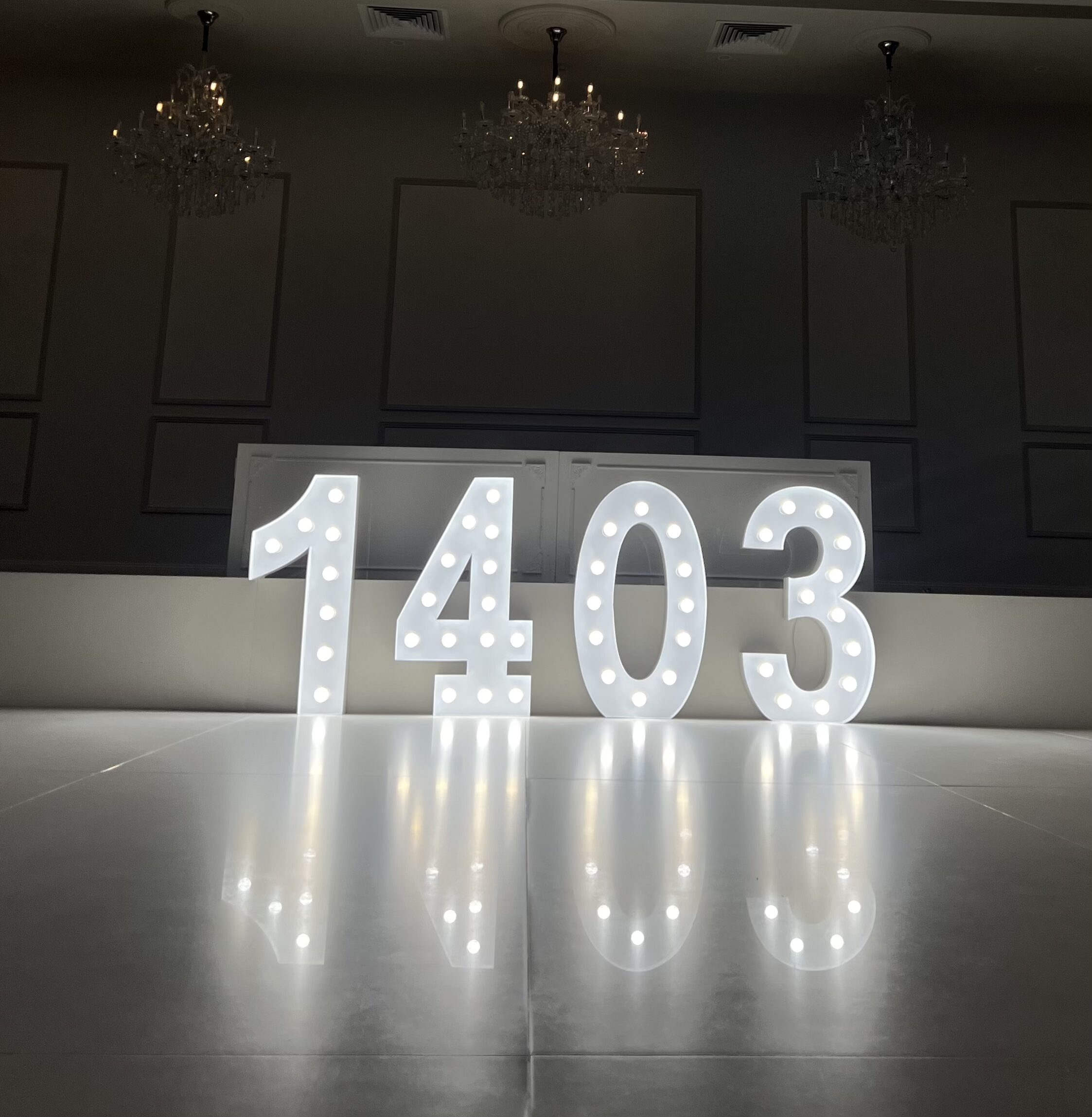 Light up numbers
