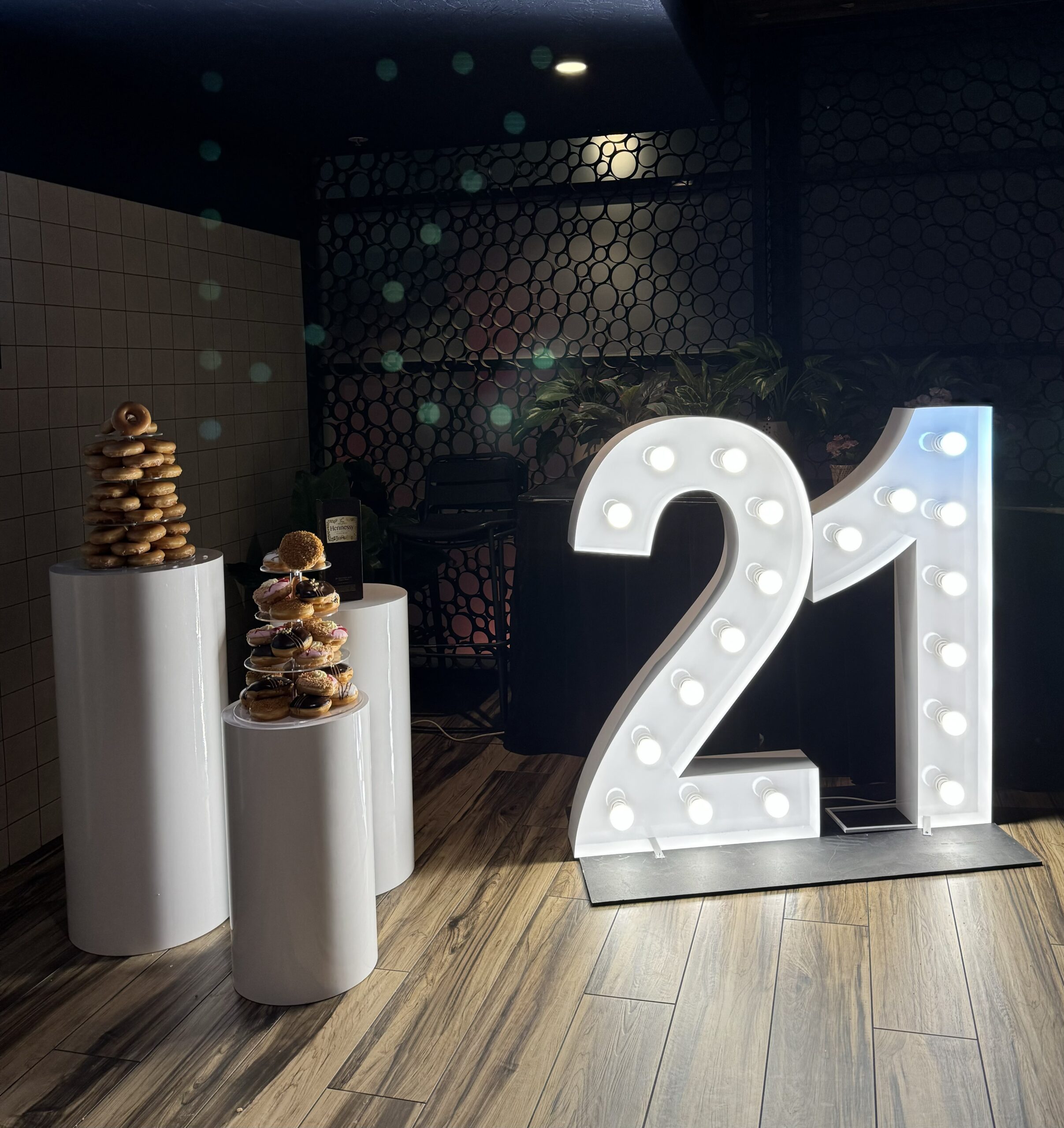Light up Number "21" Marquee lights